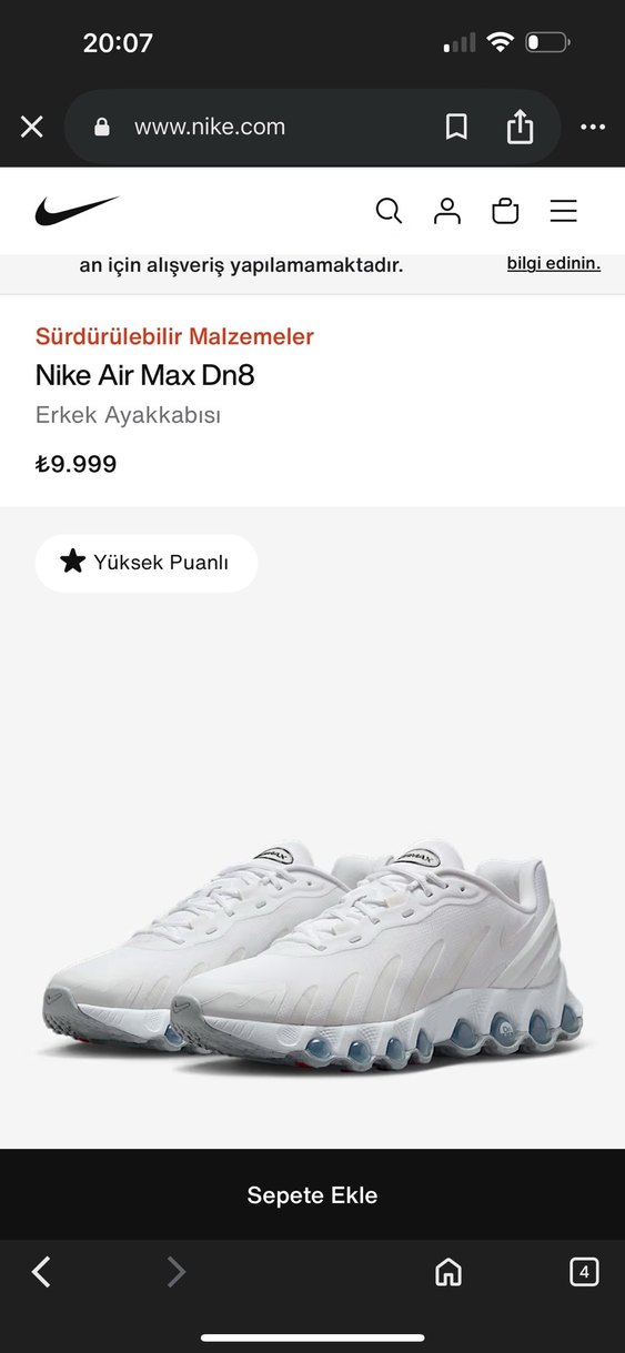 Nike Air Max Dn8 Beyaz kadın Sneaker - Görsel 2