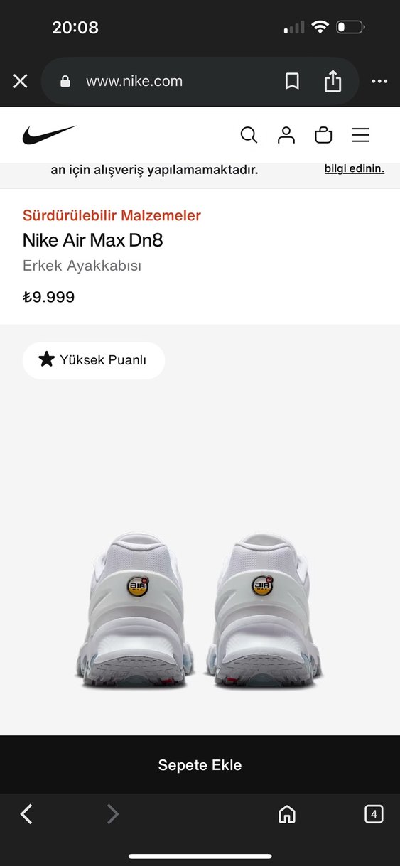 Nike Air Max Dn8 Beyaz kadın Sneaker - Görsel 3