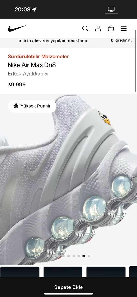 Nike Air Max Dn8 Beyaz kadın Sneaker - Görsel 4