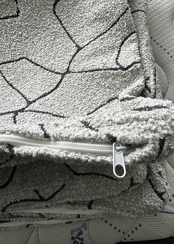 Kırlent kılıfı açık gri - Görsel 2