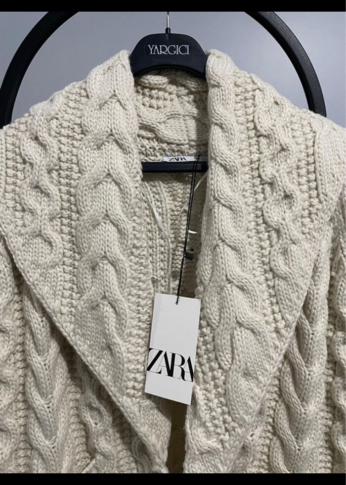 Zara triko kaban hırka - Görsel 2