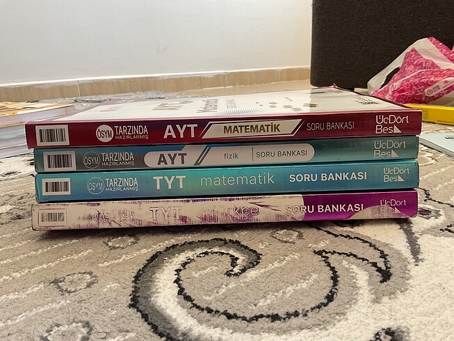 345 test kitabı fizik , matematik