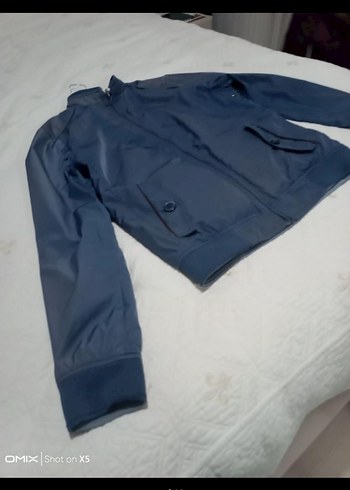 LC WAKIKI Erkek Mavi Fermuarlı Street Wear Ceket - Görsel 3