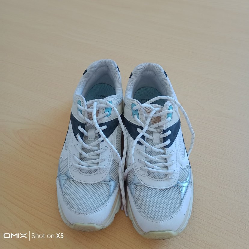 Bershka Beyaz Bağcıklı Kadın Spor Ayakkabı - Görsel 4