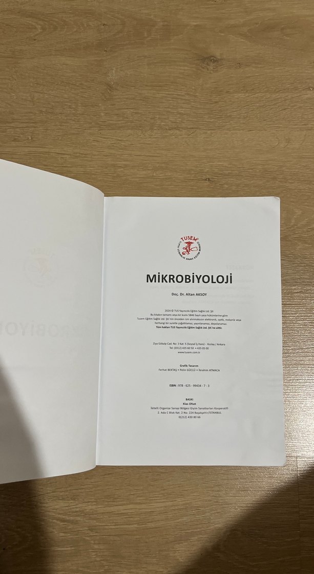 TUSEM Mikrobiyoloji Kitabı - Görsel 2
