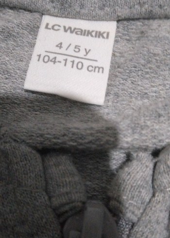 4 Yaş Beden Gri Fermuarlı çocuk Yelek
