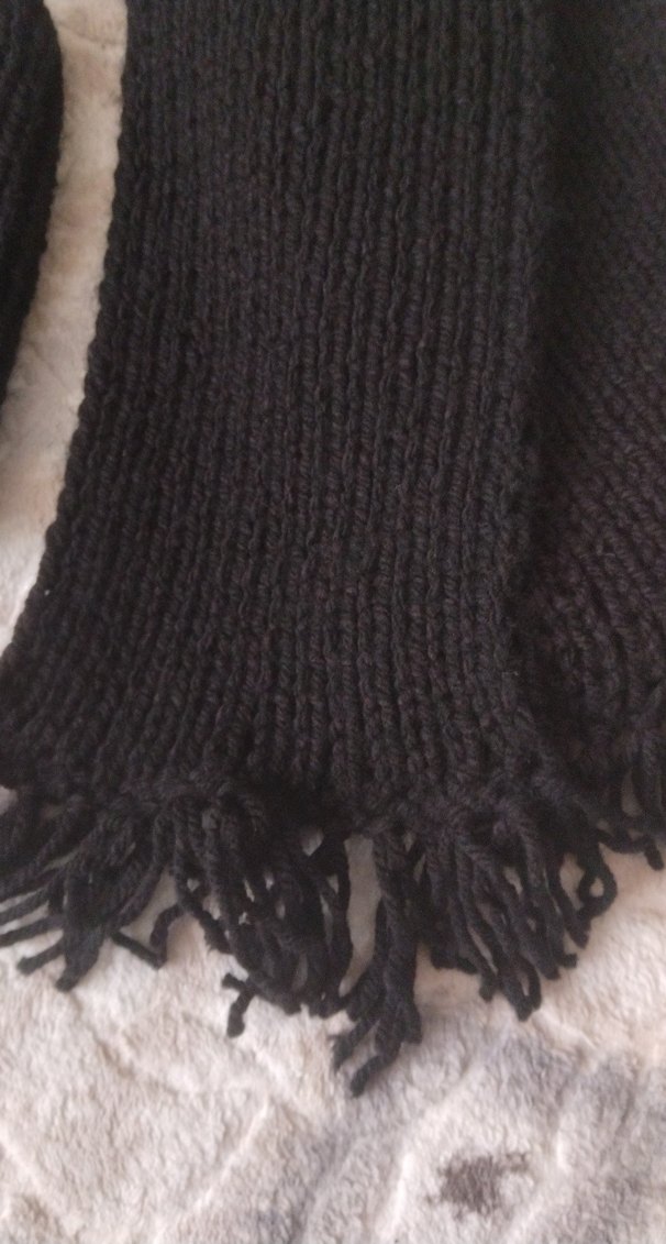 Erkek Siyah Örgü Bere ve Atkı Seti - Görsel 3