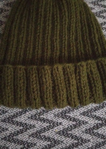 Gri Kadın Örgü Bere - Görsel 2