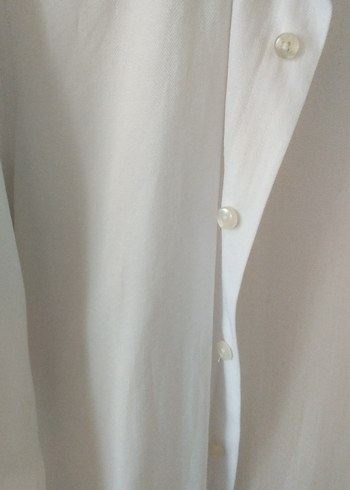 Beyaz  Dokulu Erkek gömlek - Görsel 2