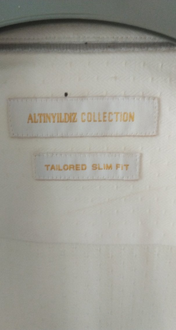 Beyaz  Dokulu Erkek gömlek - Görsel 3