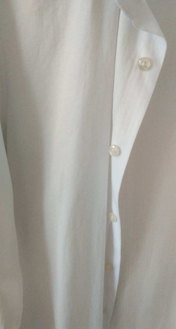 Beyaz  Dokulu Erkek gömlek - Görsel 2