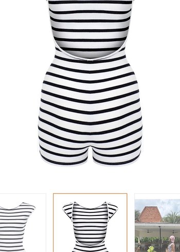 La Sarta Çizgili Tulum - Görsel 3