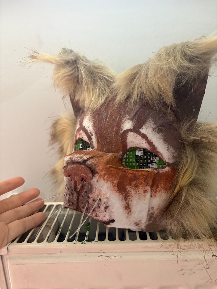 Kahverengi Kedi Maskesi - Görsel 2