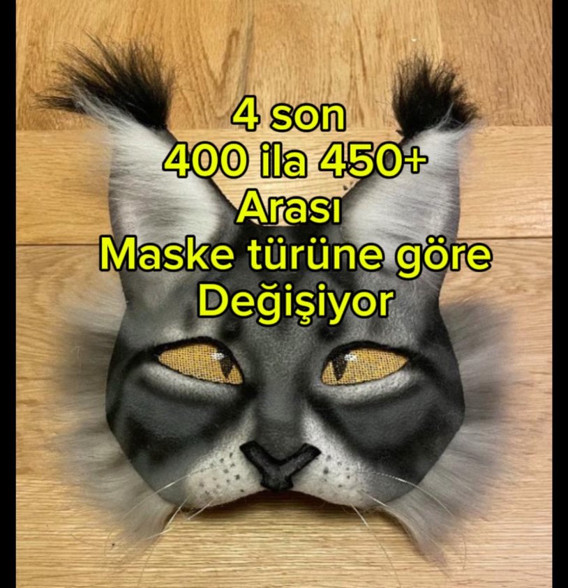 İnsan mask veya kedi (pahalı biraz) mask yapacağım - Görsel 5