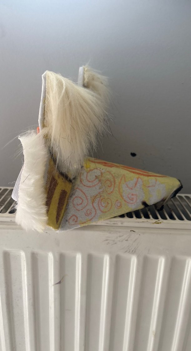 Kartondan kurt Therian maskesi - Görsel 2