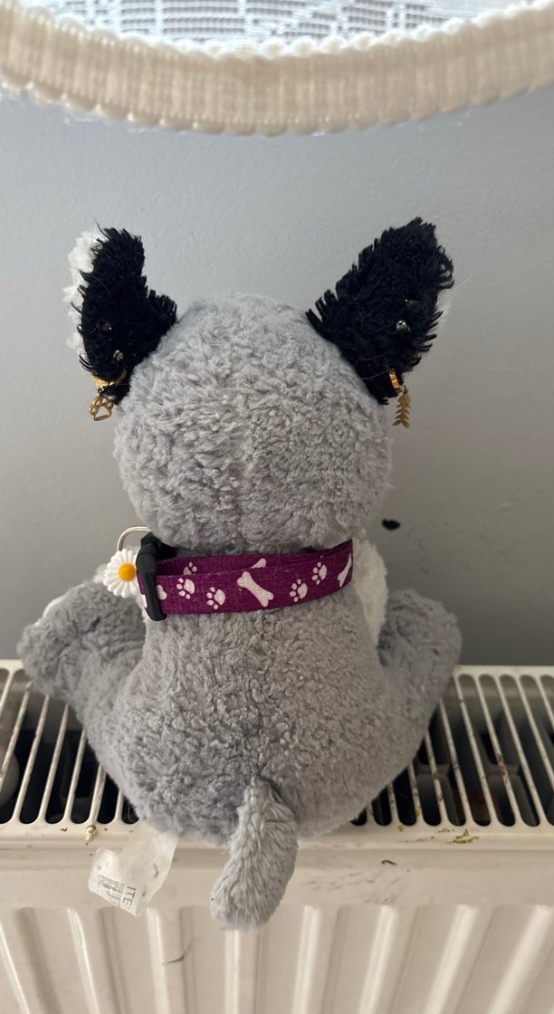 Gri Peluş Köpek Oyuncak essa - Görsel 3