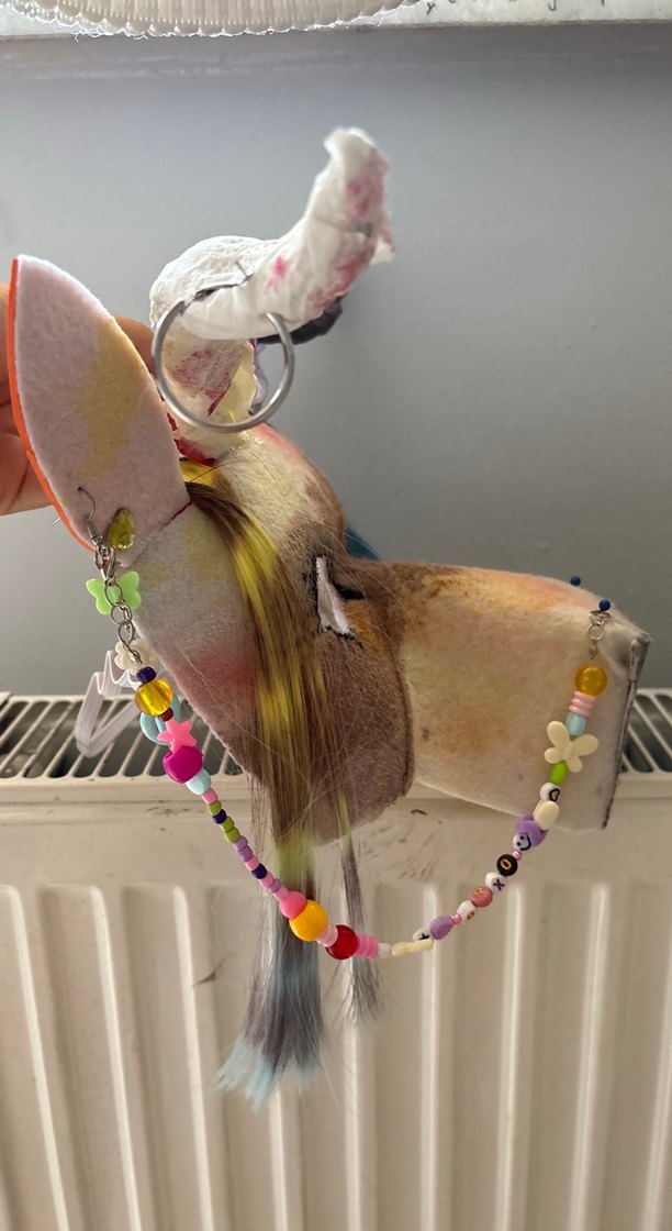 Çok Renkli  gyaru geyik Maskesi - Görsel 3