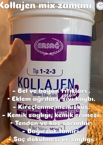 Ersağ Kollajen Tip 1-2-3 Beyaz Toz - Görsel 2