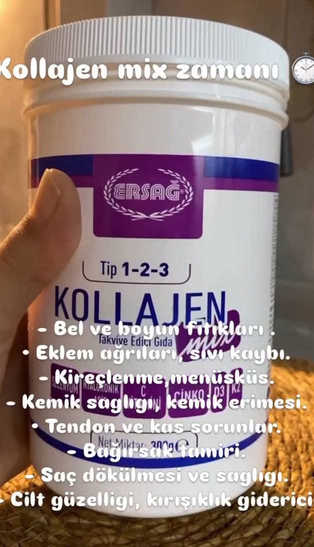 Ersağ Kollajen Tip 1-2-3 Beyaz Toz - Görsel 2