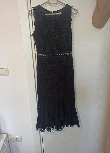 Siyah Etkileyici Elbise - Görsel 2