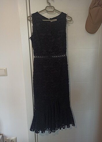 Siyah Etkileyici Elbise - Görsel 7