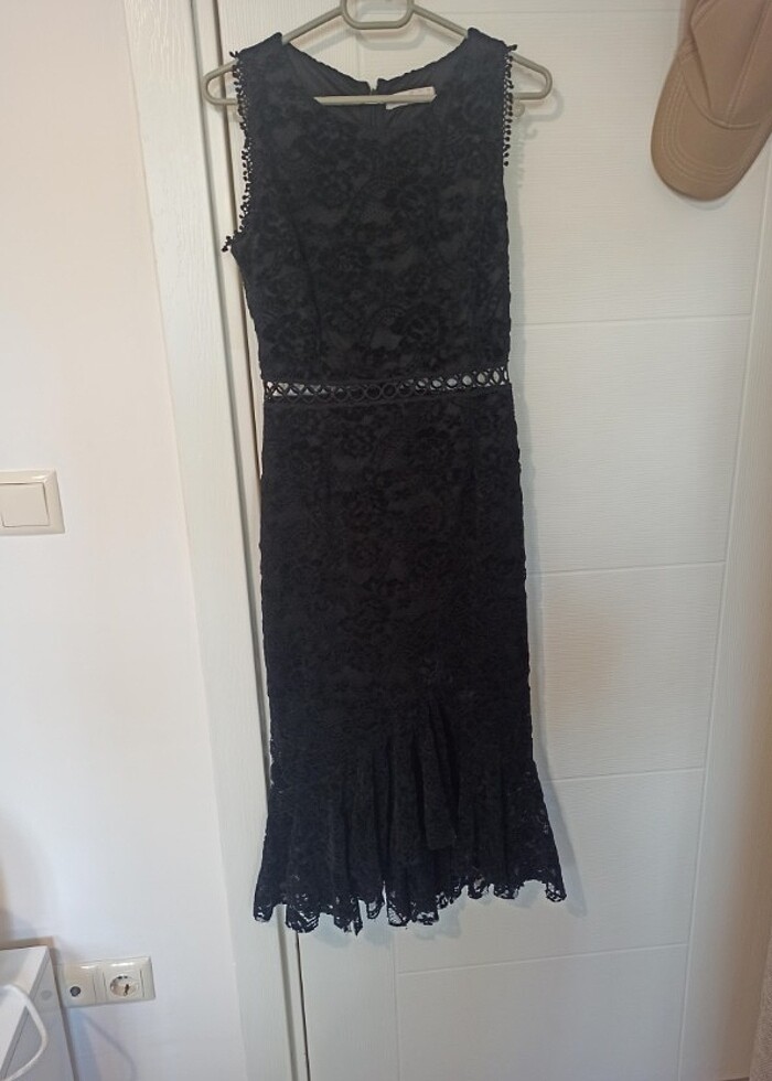 Siyah Etkileyici Elbise - Görsel 2