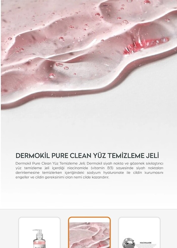 Dermokil yüz yıkama jeli - Görsel 2