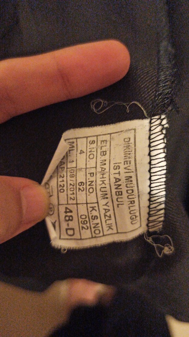 Düğmeli Siyah Keten Ceket - Görsel 4