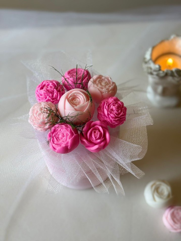 Pembe Pastel Dekoratif Sabun - Görsel 2