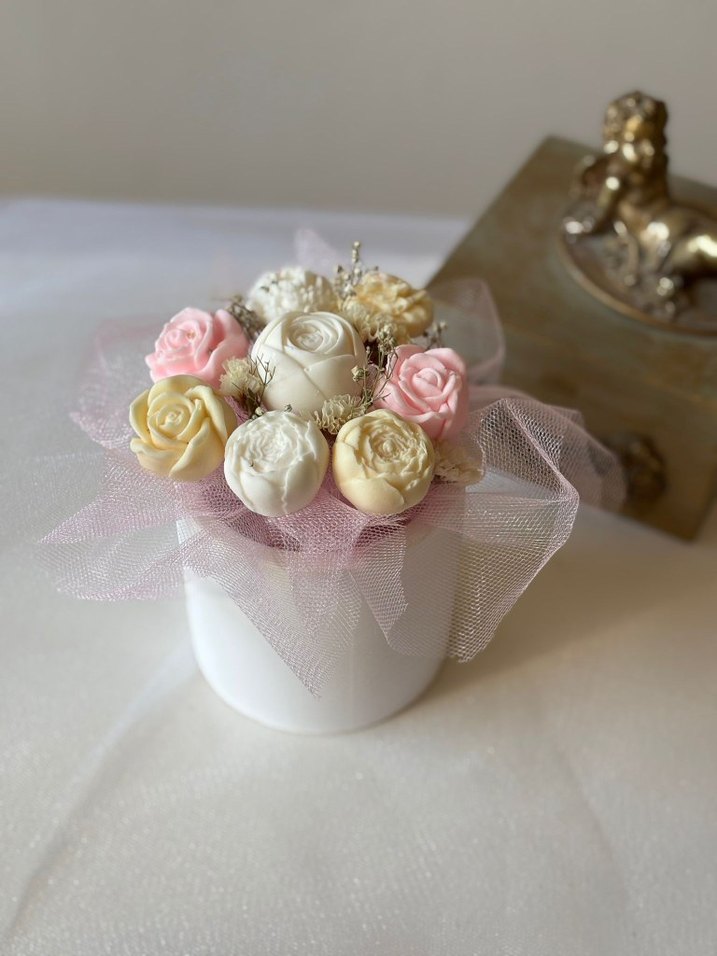 Pastel Renkli Çiçekli Sabun - Görsel 2