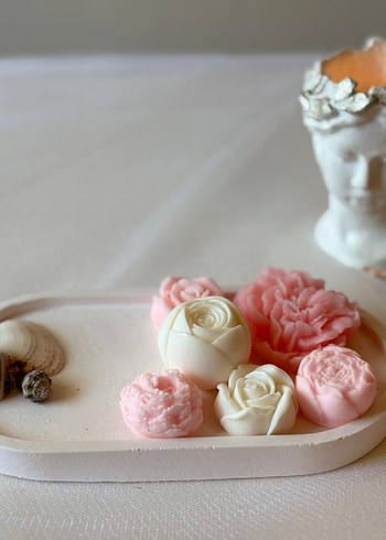 Pastel Renkli Gül Kokulu Sabun Seti - Görsel 2