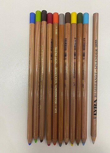 10 adet soft pastel kalem
