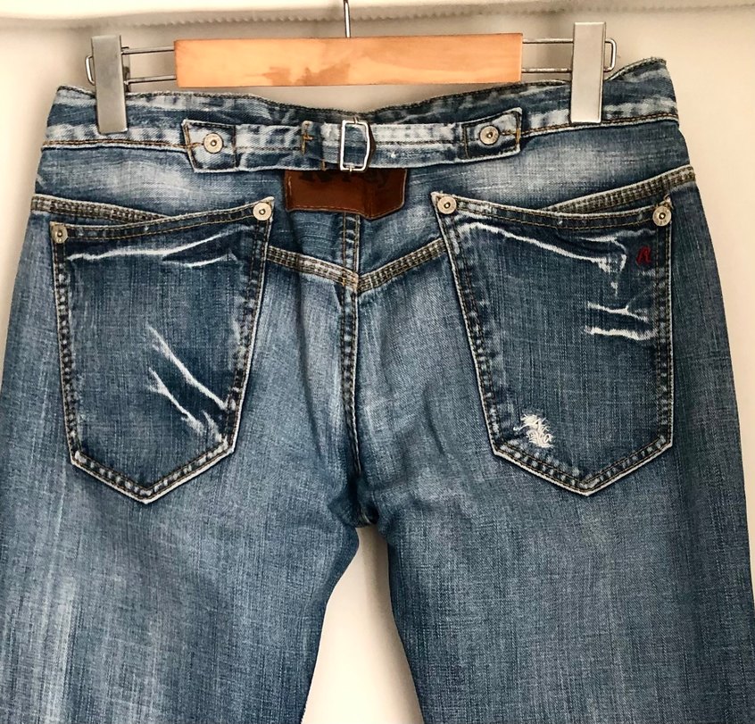 Replay Vintage Cinch Back Denim Pantolon — görsel 4/9