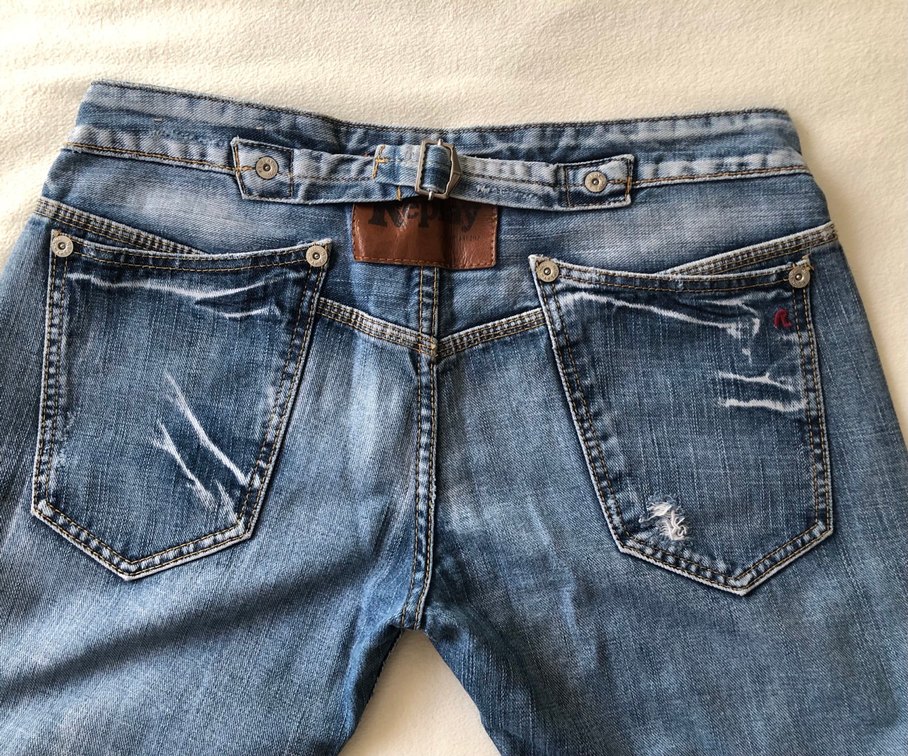 Replay Vintage Cinch Back Denim Pantolon — görsel 7/9