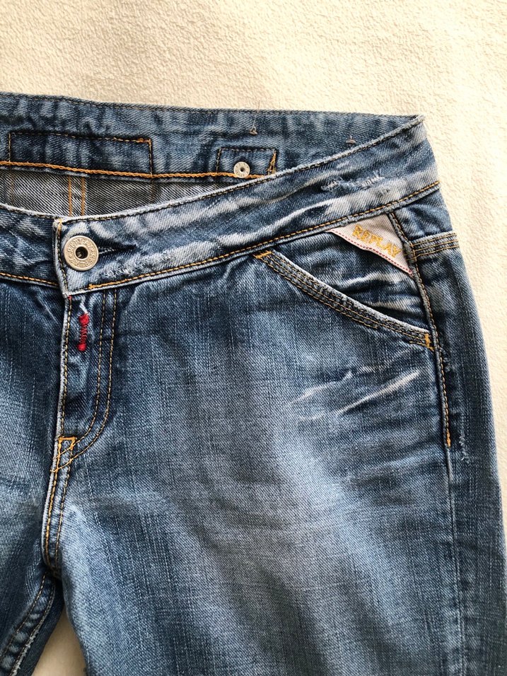 Replay Vintage Cinch Back Denim Pantolon — görsel 6/9