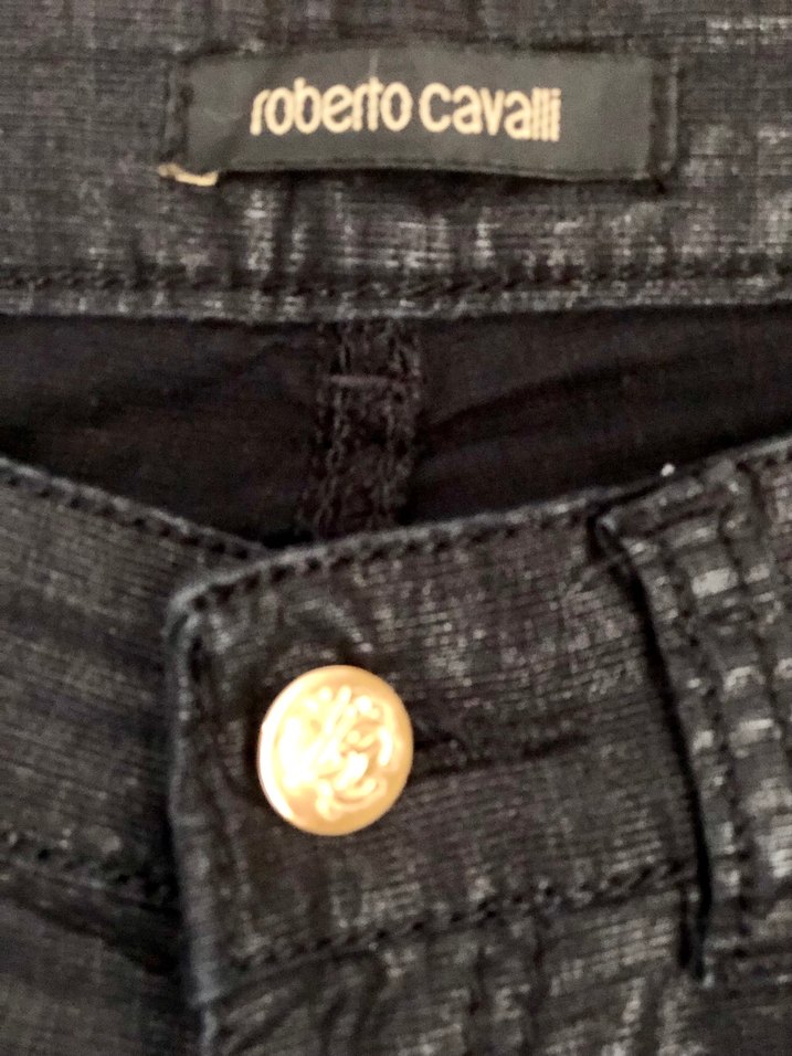 Roberto Cavalli Dar Paça Parlak Pantolon — görsel 5/13