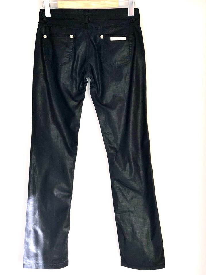 Roberto Cavalli Dar Paça Parlak Pantolon — görsel 4/13