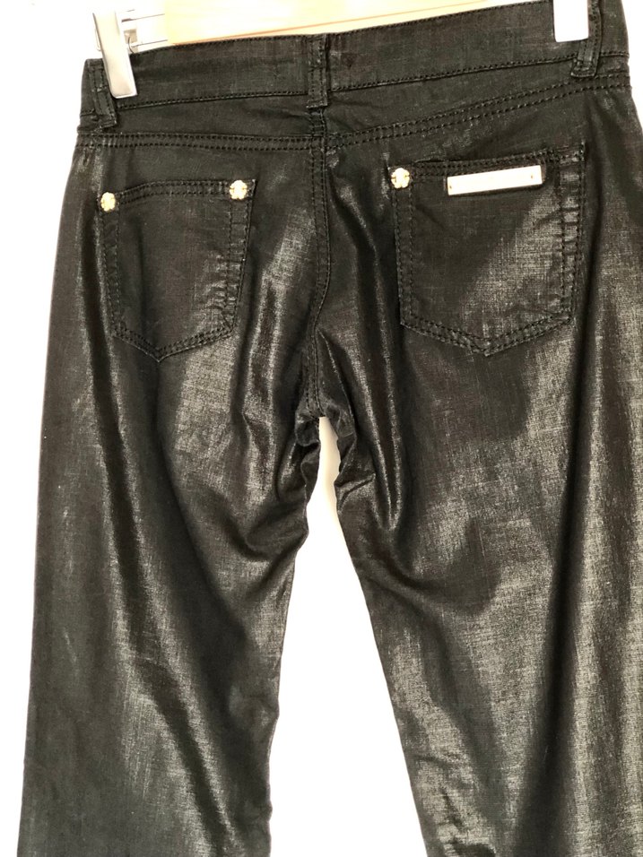 Roberto Cavalli Dar Paça Parlak Pantolon — görsel 3/13