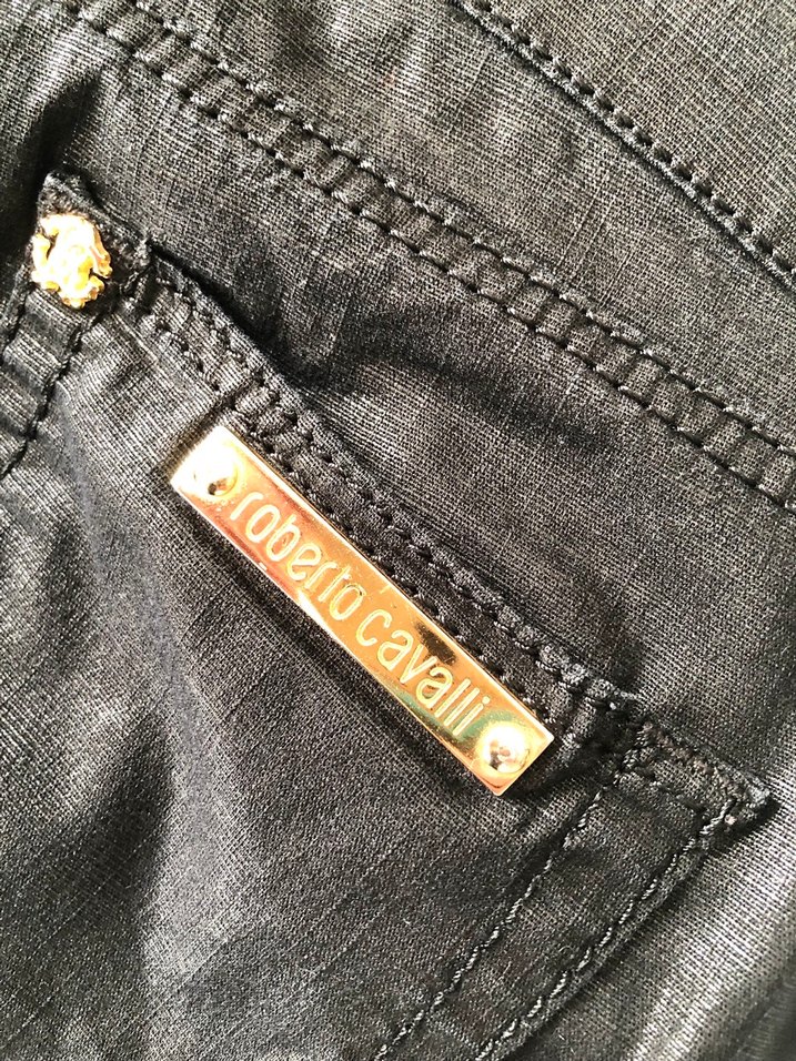 Roberto Cavalli Dar Paça Parlak Pantolon — görsel 9/13