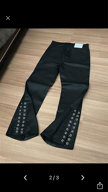 Diğer waxed flare pants