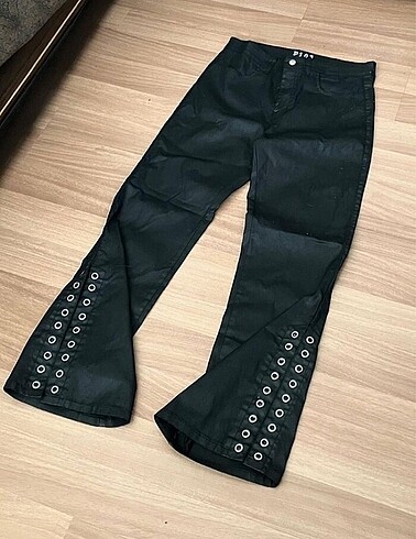 Rick Owens Type Flared waxed jeans &Red Boomer