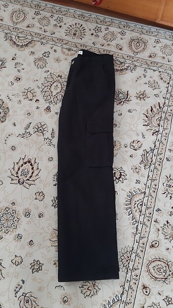 38 Beden Siyah Kargo Pantolon
