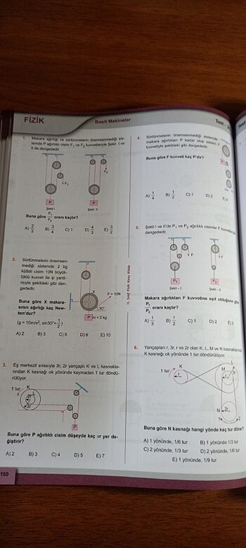  Beden 11. Sınıf fizik test kitabı 