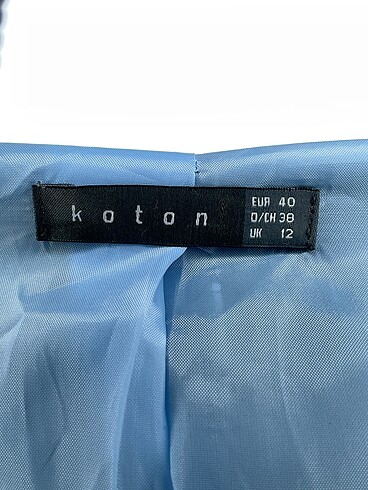 40 Beden gri Renk Koton Blazer %70 İndirimli.
