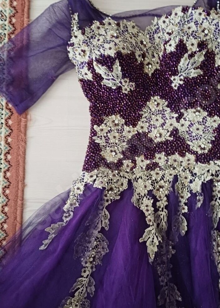 Mor kına nişan kıyafeti - Görsel 3