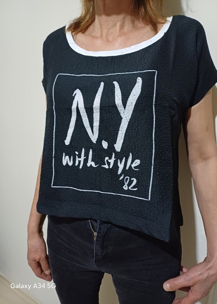 Kadın tişört kazak - Görsel 4