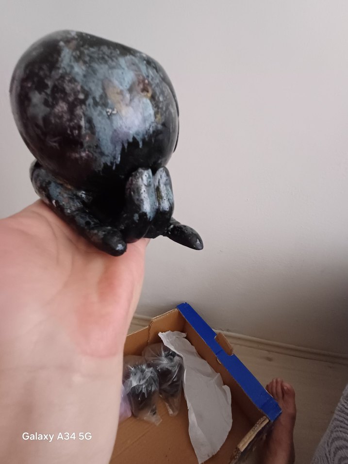 Siyah Dekoratif Vazo Seti - Görsel 2