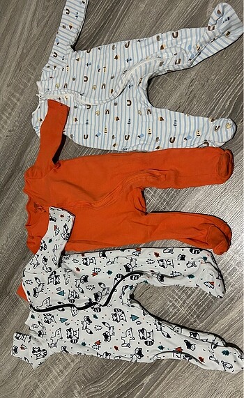3 tane bebek tulumu hello baby ebebek