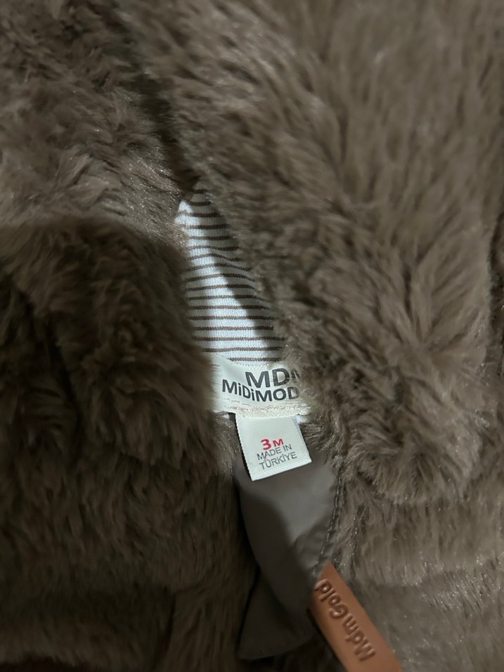 Kahverengi Kürklü Bebek Tulumu - Görsel 3