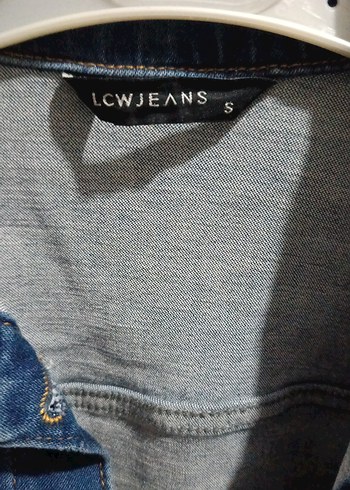 Düğmeli Mavi Kadın Denim Ceket s beden - Görsel 2